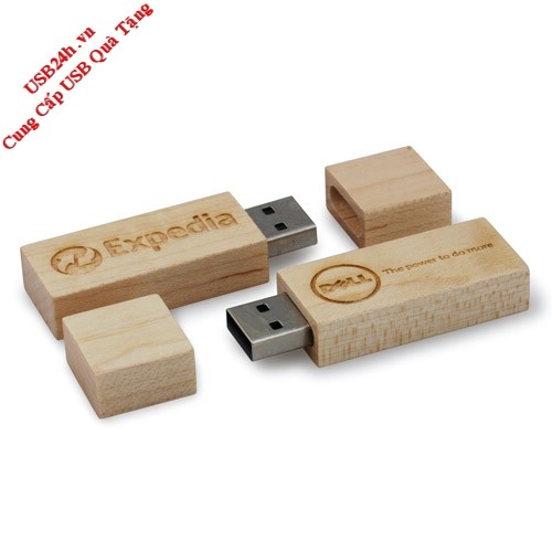 USB Gỗ Khắc Logo quà tặng doanh nghiep
